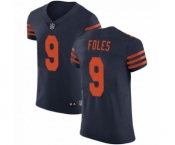 Men Nick #9 Foles Chicago Bears Men's Elite Alternate Vapor Untouchable Jersey - Navy Blue