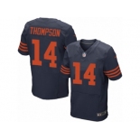 Men Nike Chicago Bears #14 Deonte Thompson Elite Navy Blue Alternate NFL Jersey