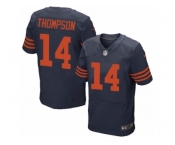 Men Nike Chicago Bears #14 Deonte Thompson Elite Navy Blue Alternate NFL Jersey