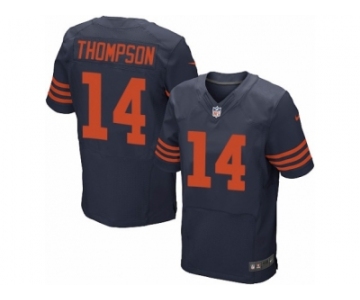 Men Nike Chicago Bears #14 Deonte Thompson Elite Navy Blue Alternate NFL Jersey