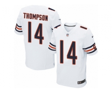 Men Nike Chicago Bears #14 Deonte Thompson Elite White NFL Jersey