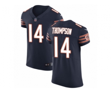 Men Nike Chicago Bears #14 Deonte Thompson Navy Blue Team Color Vapor Untouchable Elite Player NFL Jersey