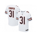 Men Nike Chicago Bears #31 Marcus Cooper Elite White NFL Jersey