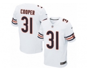 Men Nike Chicago Bears #31 Marcus Cooper Elite White NFL Jersey