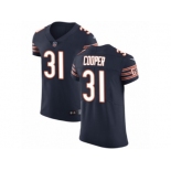 Men Nike Chicago Bears #31 Marcus Cooper Navy Blue Team Color Vapor Untouchable Elite Player NFL Jersey