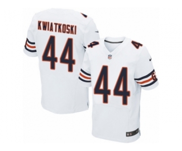 Men Nike Chicago Bears #44 Nick Kwiatkoski Elite White NFL Jersey