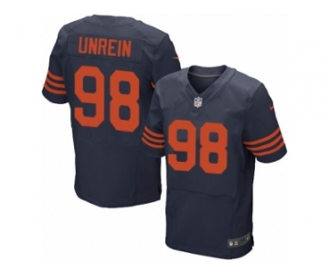 Men Nike Chicago Bears #98 Mitch Unrein Elite Navy Blue Alternate NFL Jersey