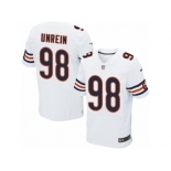 Men Nike Chicago Bears #98 Mitch Unrein Elite White NFL Jersey