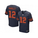 Men's Nike Chicago Bears #12 Matt Barkley Elite Navy Blue 1940s Throwback Alternate NFL Jersey