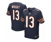 Men's Nike Chicago Bears #13 Kendall Wright Elite Navy Blue Team Color NFL Jersey