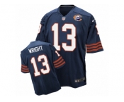 Men's Nike Chicago Bears #13 Kendall Wright Elite Navy Blue Throwback NFL Jersey