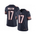 Men's Nike Chicago Bears #17 Markus Wheaton Elite Navy Blue Rush NFL Jersey