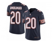 Men's Nike Chicago Bears #20 Prince Amukamara Elite Navy Blue Rush NFL Jersey