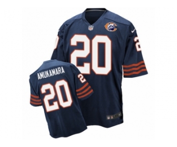 Men's Nike Chicago Bears #20 Prince Amukamara Elite Navy Blue Throwback NFL Jersey