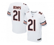 Men's Nike Chicago Bears #21 Quintin Demps Elite White NFL Jersey