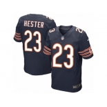 Men's Nike Chicago Bears #23 Devin Hester Elite Navy Blue Team Color NFL Jersey