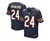 Men's Nike Chicago Bears #24 Jordan Howard Elite Navy Blue Team Color NFL Jersey