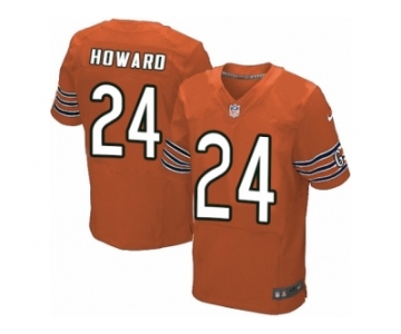 Men's Nike Chicago Bears #24 Jordan Howard Elite Orange Alternate NFL Jersey