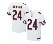 Men's Nike Chicago Bears #24 Jordan Howard Elite White NFL Jersey