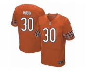 Men's Nike Chicago Bears #30 D.J. Moore Elite Orange Alternate NFL Jersey