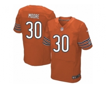 Men's Nike Chicago Bears #30 D.J. Moore Elite Orange Alternate NFL Jersey