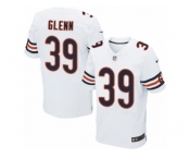 Men's Nike Chicago Bears #39 Jacoby Glenn Elite White NFL Jersey