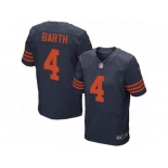 Men's Nike Chicago Bears #4 Connor Barth Elite Navy Blue 1940s Throwback Alternate NFL Jersey