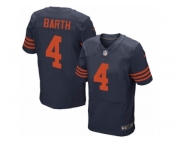 Men's Nike Chicago Bears #4 Connor Barth Elite Navy Blue 1940s Throwback Alternate NFL Jersey