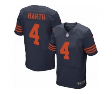 Men's Nike Chicago Bears #4 Connor Barth Elite Navy Blue 1940s Throwback Alternate NFL Jersey