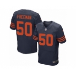 Men's Nike Chicago Bears #50 Jerrell Freeman Elite Navy Blue 1940s Throwback Alternate NFL Jersey