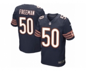 Men's Nike Chicago Bears #50 Jerrell Freeman Elite Navy Blue Team Color NFL Jersey