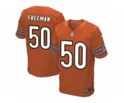 Men's Nike Chicago Bears #50 Jerrell Freeman Elite Orange Alternate NFL Jersey