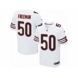 Men's Nike Chicago Bears #50 Jerrell Freeman Elite White NFL Jersey