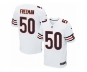 Men's Nike Chicago Bears #50 Jerrell Freeman Elite White NFL Jersey