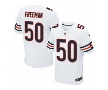 Men's Nike Chicago Bears #50 Jerrell Freeman Elite White NFL Jersey