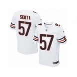 Men's Nike Chicago Bears #57 Dan Skuta Elite White NFL Jersey