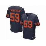 Men's Nike Chicago Bears #59 Danny Trevathan Elite Navy Blue 1940s Throwback Alternate NFL Jersey