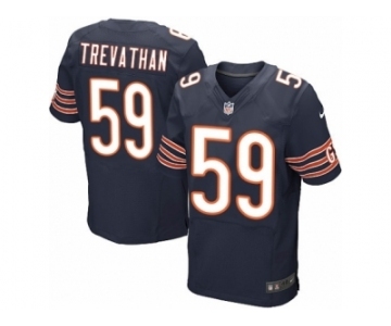 Men's Nike Chicago Bears #59 Danny Trevathan Elite Navy Blue Team Color NFL Jersey