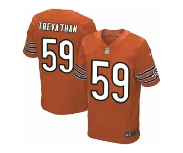 Men's Nike Chicago Bears #59 Danny Trevathan Elite Orange Alternate NFL Jersey