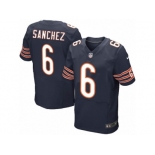 Men's Nike Chicago Bears #6 Mark Sanchez Elite Navy Blue Team Color NFL Jersey