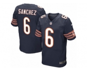 Men's Nike Chicago Bears #6 Mark Sanchez Elite Navy Blue Team Color NFL Jersey