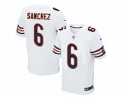 Men's Nike Chicago Bears #6 Mark Sanchez Elite White NFL Jersey