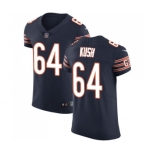 Men's Nike Chicago Bears #64 Eric Kush Navy Blue Team Color Vapor Untouchable Elite Player NFL Jersey