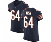 Men's Nike Chicago Bears #64 Eric Kush Navy Blue Team Color Vapor Untouchable Elite Player NFL Jersey