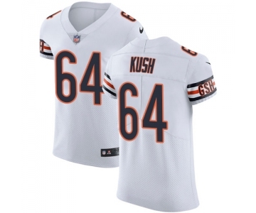 Men's Nike Chicago Bears #64 Eric Kush White Vapor Untouchable Elite Player NFL Jersey