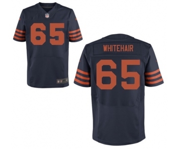 Men's Nike Chicago Bears #65 Cody Whitehair Elite Navy Blue Throwback Alternate NFL Jersey