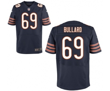 Men's Nike Chicago Bears #69 Jonathan Bullard Elite Navy Blue Team Color NFL Jersey