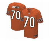 Men's Nike Chicago Bears #70 Bobby Massie Elite Orange Alternate NFL Jersey