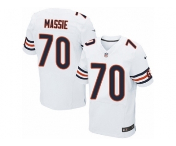 Men's Nike Chicago Bears #70 Bobby Massie Elite White NFL Jersey