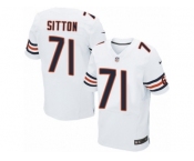 Men's Nike Chicago Bears #71 Josh Sitton Elite White NFL Jersey